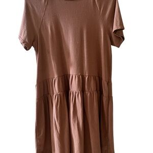 Zara Terracotta Short Sleeve brown Top size 13-14 Big Kids #summer #casual